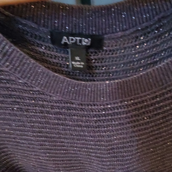 Steel gray sparkle sweater Apt 9 XL - Picture 3 of 3